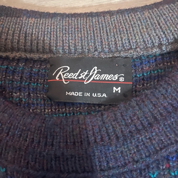 Vintage sweater size medium blues and gray - Picture 3 of 4